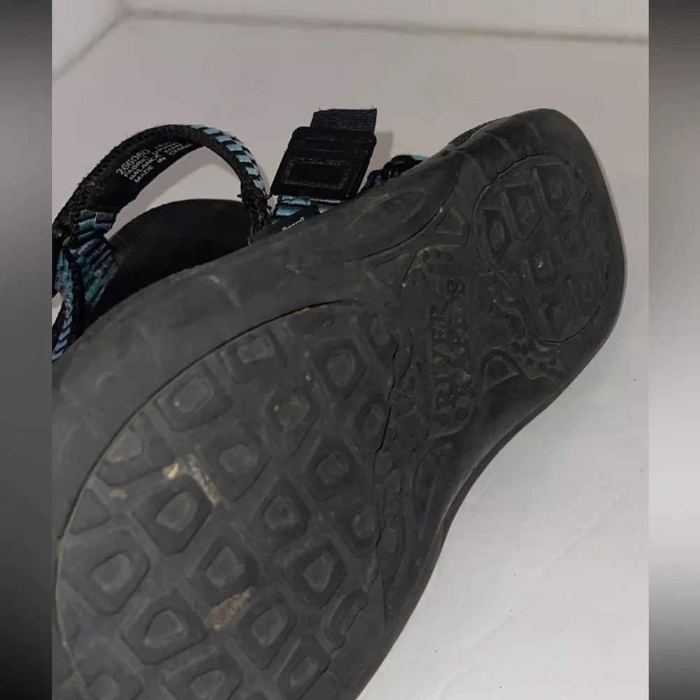 River Rapids Toga Loco Water Sandals Blue W/Adjustable Staps, Men’s SZ 8
